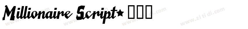 Millionaire Script字体转换